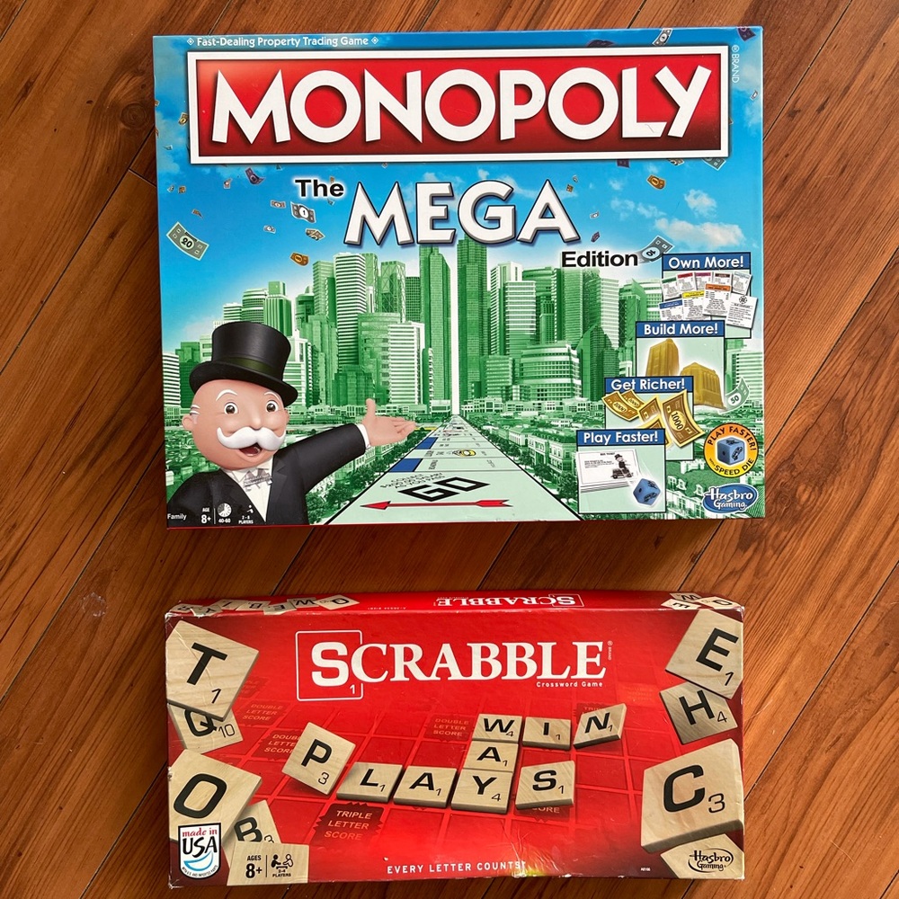 Monopoly Mega & Scrabble